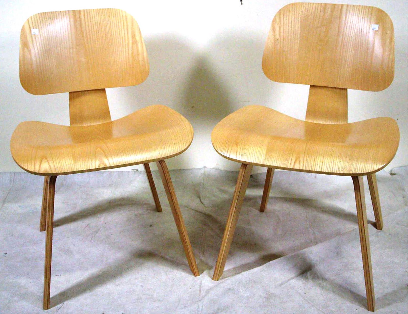 PAIR OF EAMES BY HERMAN MILLER CHAIRS (1 of 6)