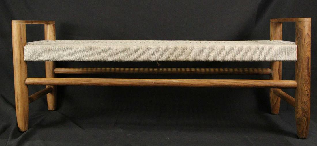TACOMA JUTE BENCH WITH ARMS (1 of 3)