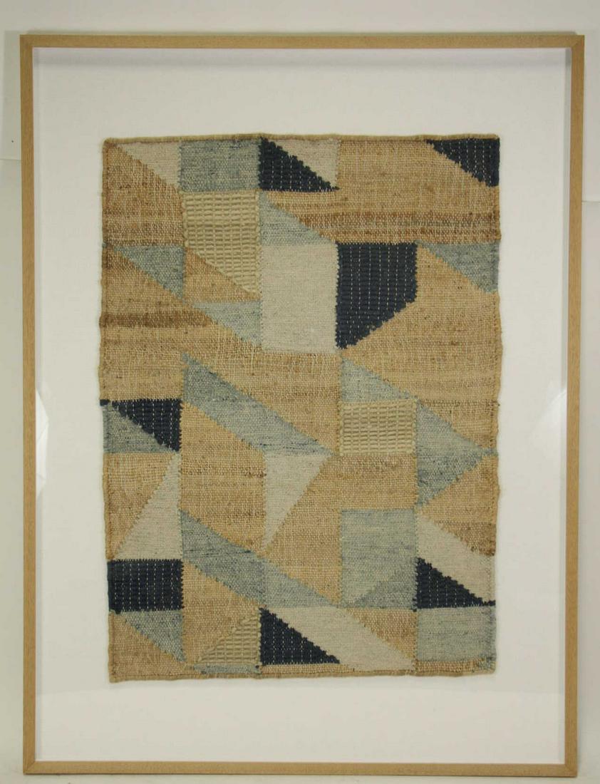 FRAMED & MATTED TEXTILE WEAVING (1 of 2)