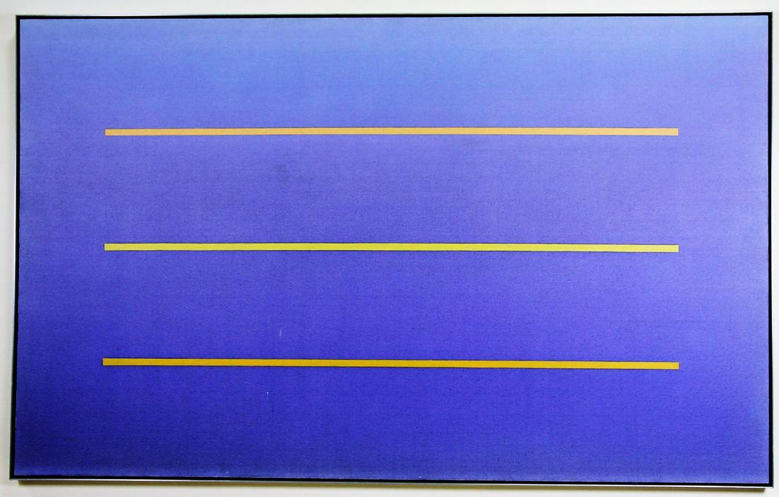 JANE ALLENSWORTH "THREE YELLOWS" ACRYLIC PAINTING (1 of 4)