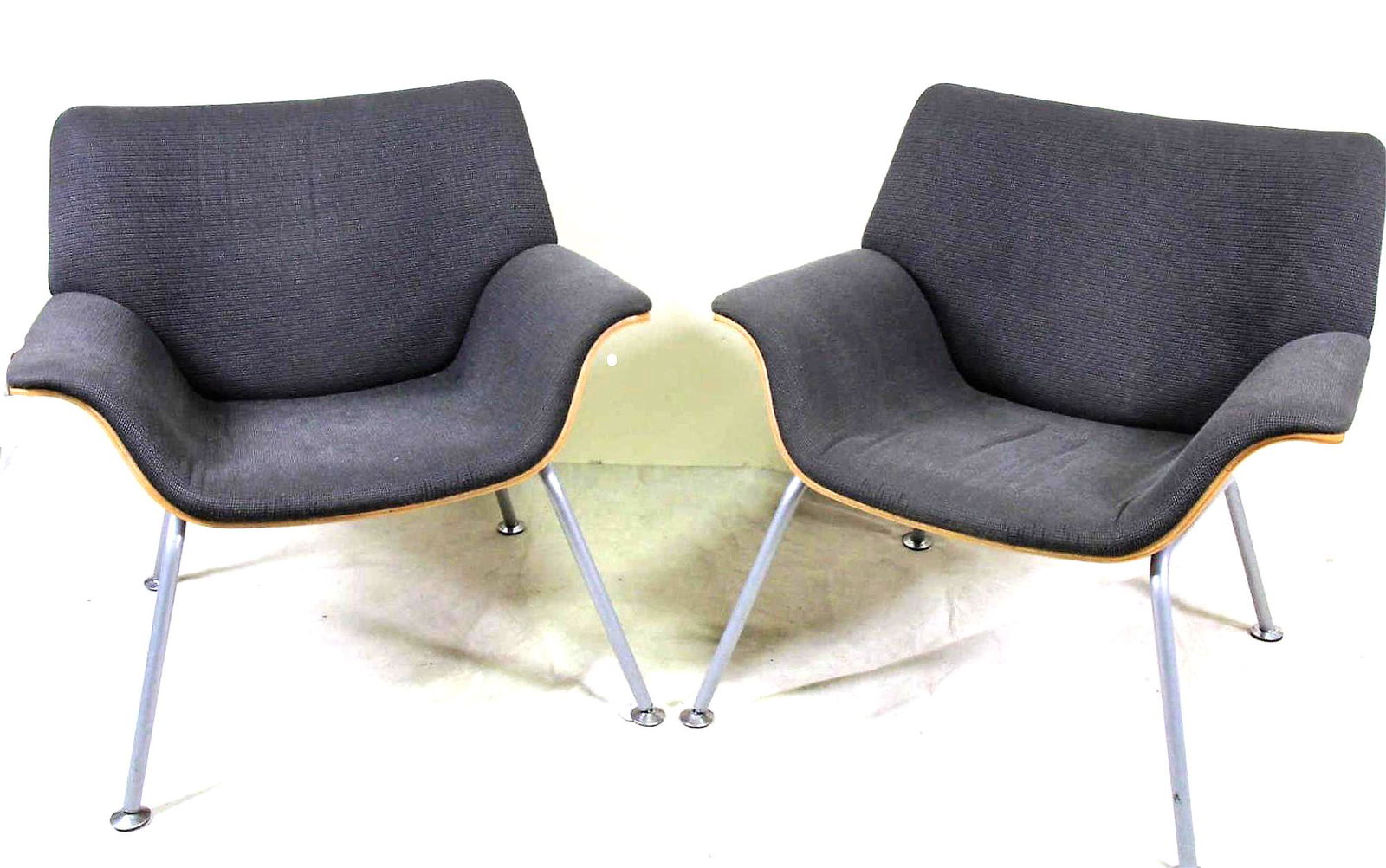 PAIR OF MCM "SWOOP' 'CHAIRS  FOR HERMAN MILLER (1 of 4)