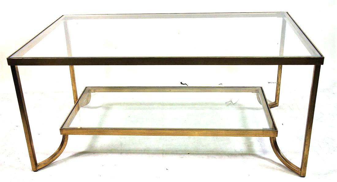 KATINA CONTEMPORARY GLAS TOP COFFEE TABLE (1 of 3)