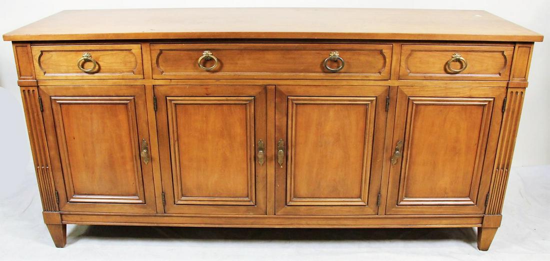 CIRCA 1960's NEOCLASSICAL CHERRY SIDEBOARD BY KINDEL (1 of 5)