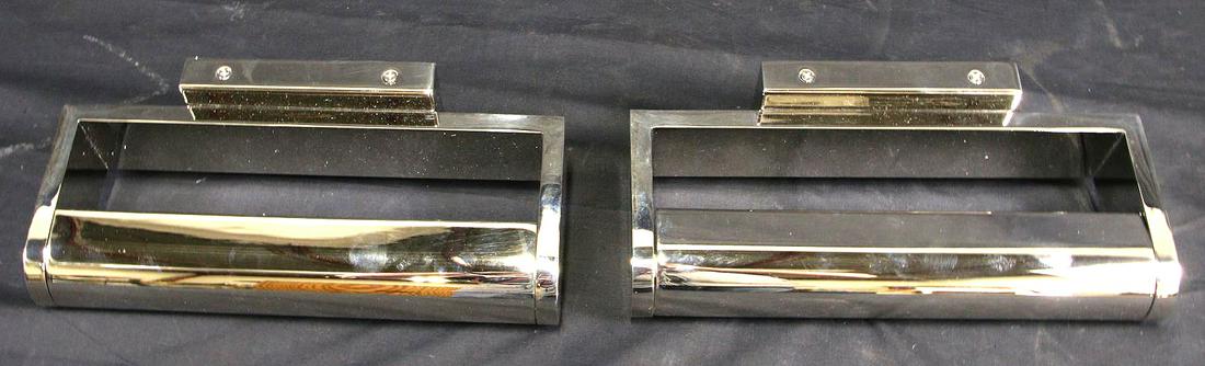 PAIR OF CHROME LIGHT FIXTURES BY VISUAL COMFORT (1 of 5)