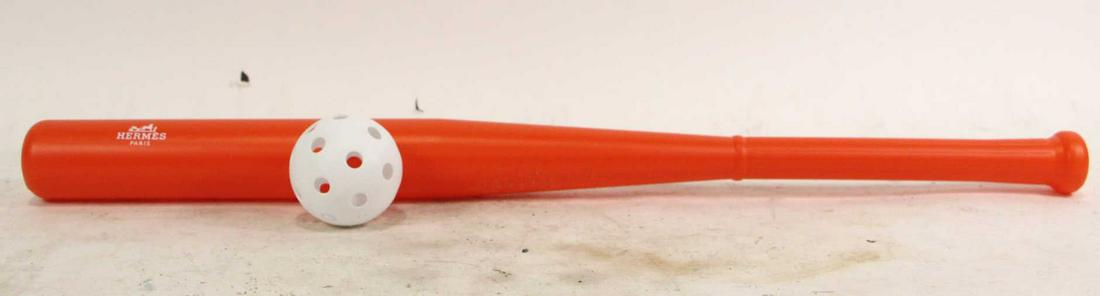 HERMES PARIS PLASTIC BASEBALL & BAT (1 of 2)