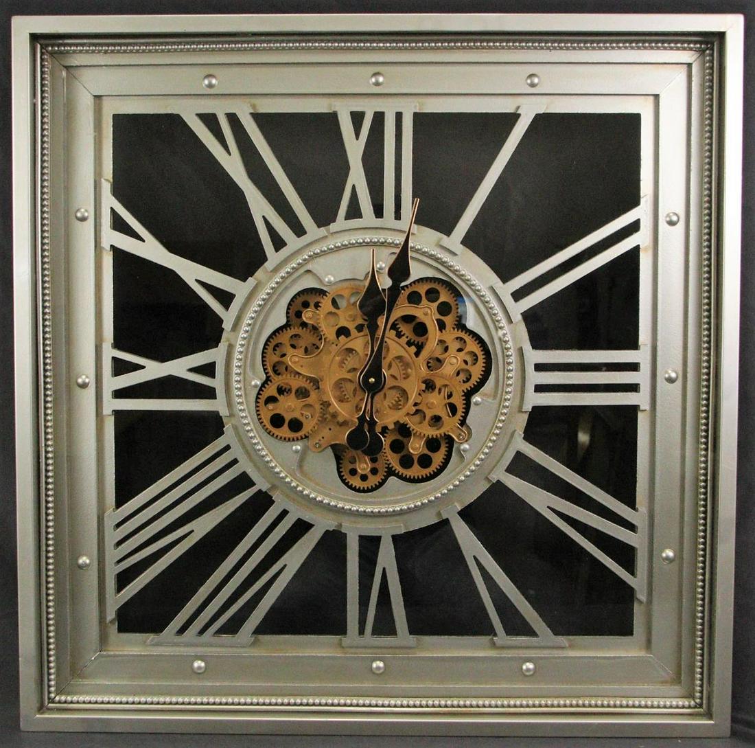 DECORATIVE WALL CLOCK: DECORATIVE WALL CLOCK. Height: 31.5 in. by Width: 31.5 in. by Depth: 4 in.