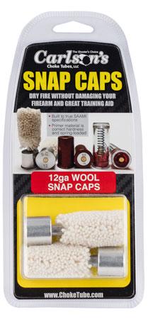 BOX OF 2 ALUMINUM SNAP CAPS 12GA: BOX OF 2 WOOL WITH ALUMINUM BASE SNAP CAPS 12GA