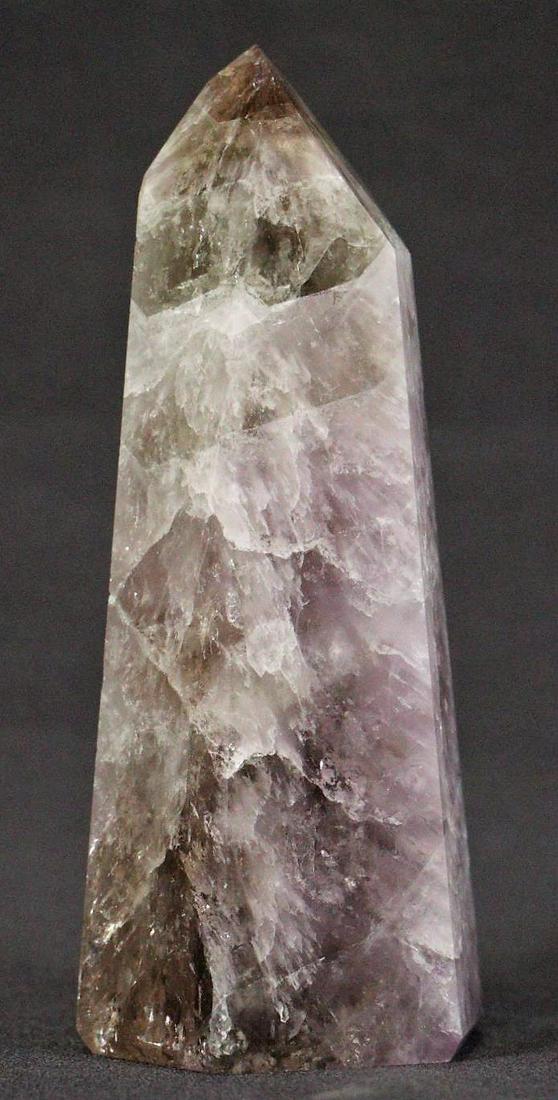 SUPER 7 METAPHYSICAL OBELISK: SUPER 7 METAPHYSICAL OBELISK - P45 1.0 LBS. Height: 5 in. by Width: 2 in. by Depth: 2 in.