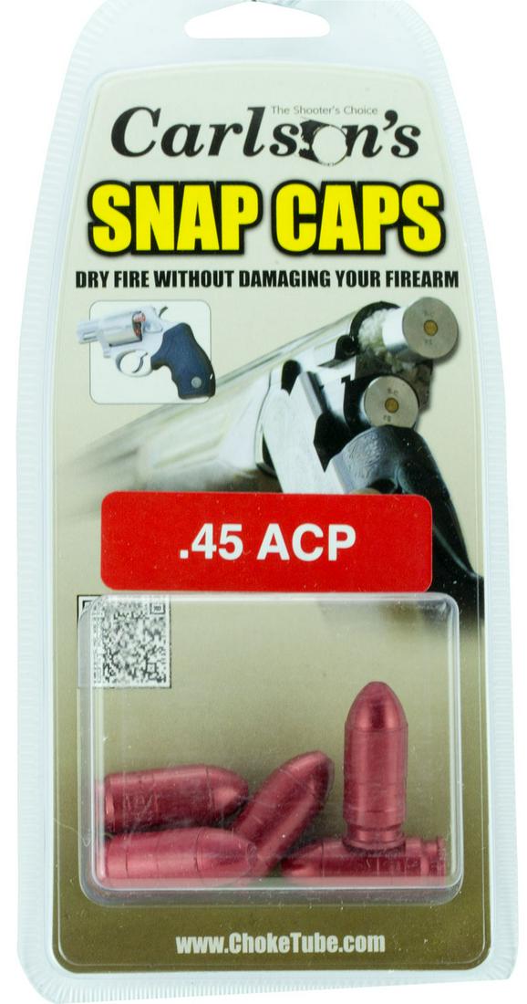 BOX OF 5 ALUMINUM SNAP CAPS .45ACP: BOX OF 5 ALUMINUM SNAP CAPS .45ACP