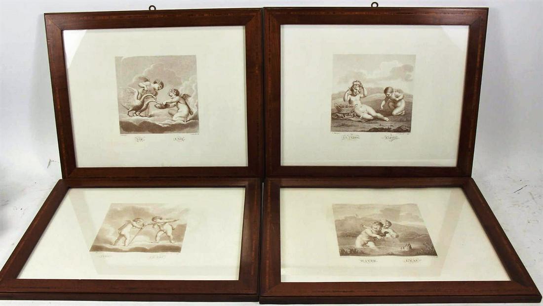 LOT OF FOUR 19th CENTURY ENGRAVINGS (1 of 5)