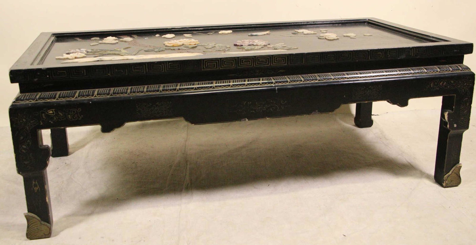 BLACK LACQUER CHINESE COFFEE TABLE (1 of 5)