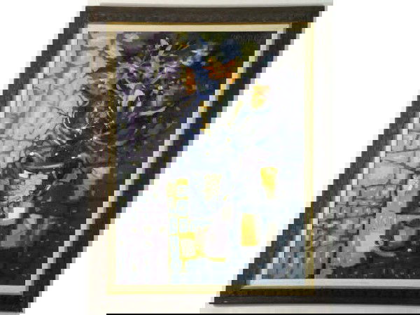 LARGE FRAMED FLORAL STILL LIFE SIGNED "P. MAXWELL": LARGE FRAMED FLORAL STILL LIFE SIGNED "P. MAXWELL". OIL ON CANVAS. ARTIST: PAUL MAXWELL PURCHASED FROM DAVID GALLERY, HOUSTON TEXAS. Height: 29 in. by Width: 39 IN.