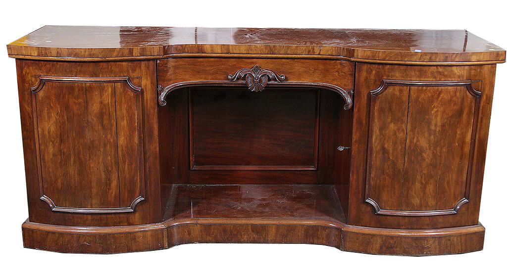 CIRCA 1840's AMERICAN EMPIRE MAHOGANY SIDEBOARD (1 of 9)