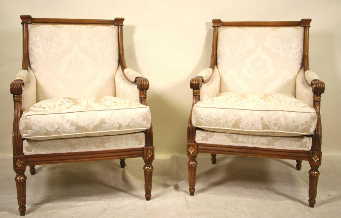 PAIR OF FRENCH ARMCHAIRS (1 of 5)