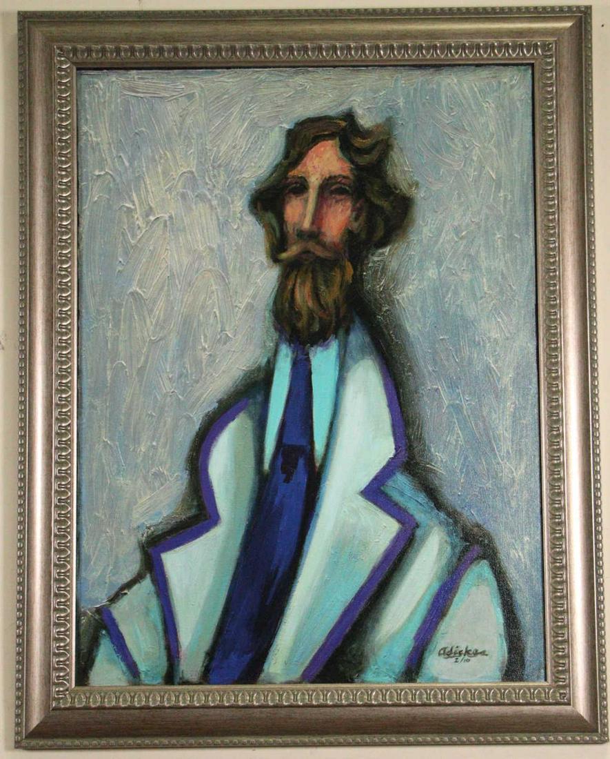 DAVID ADICKES "MAN IN BLUE" GICLEE ON PANEL #2/10 (1 of 5)