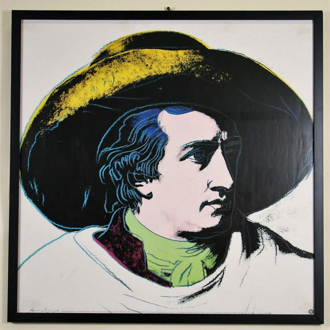 ANDY WARHOL "GOETHE" SCREENPRINT ON LENOX BOARD (1 of 4)