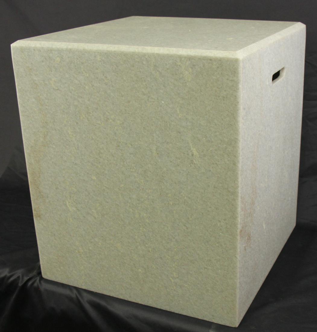 MARBLE CUBE SIDE TABLE OR STOOL (1 of 4)