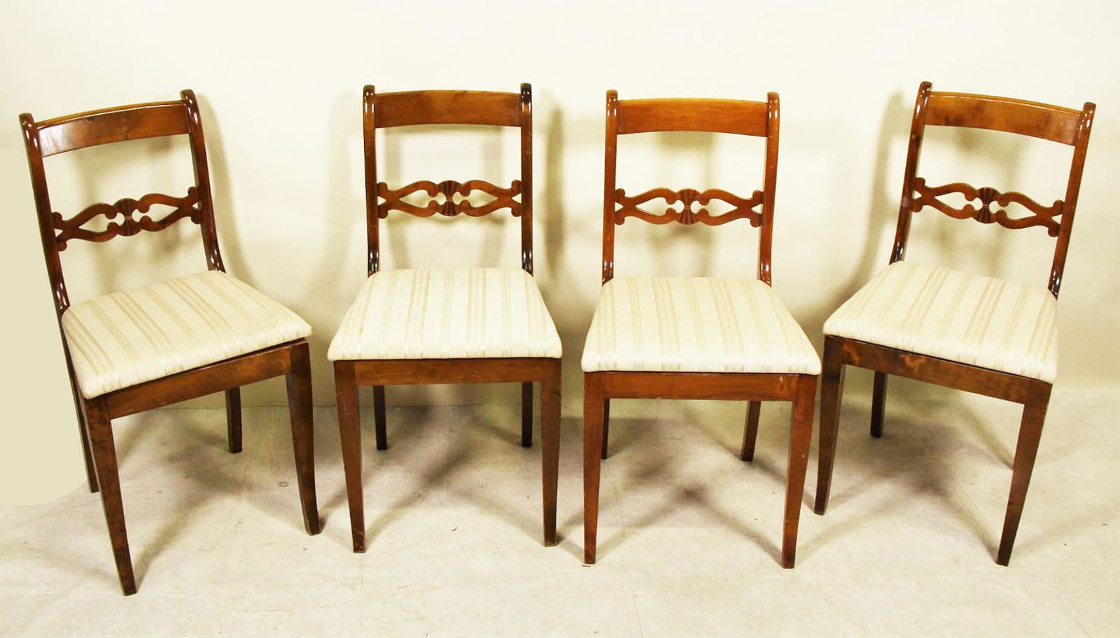 LOT OF SIX 19th CENTURY DANISH SIDE CHAIRS (1 of 4)