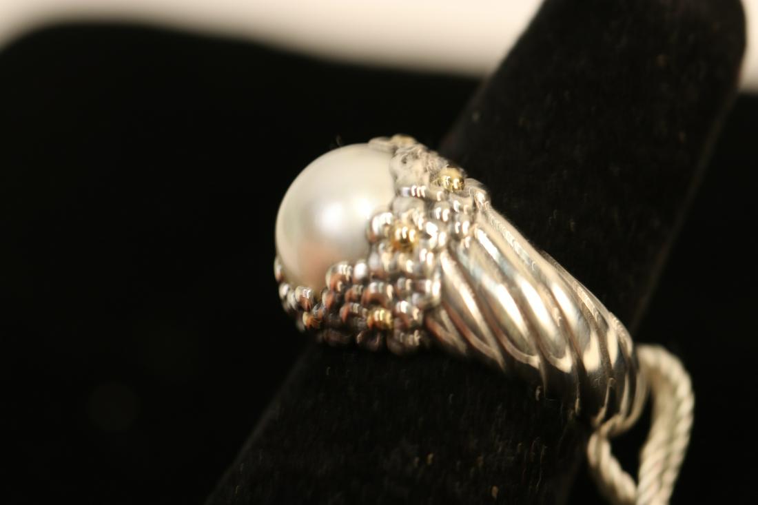 STERLING SILVER SAMUEL B. MABE PEARL RING (1 of 4)