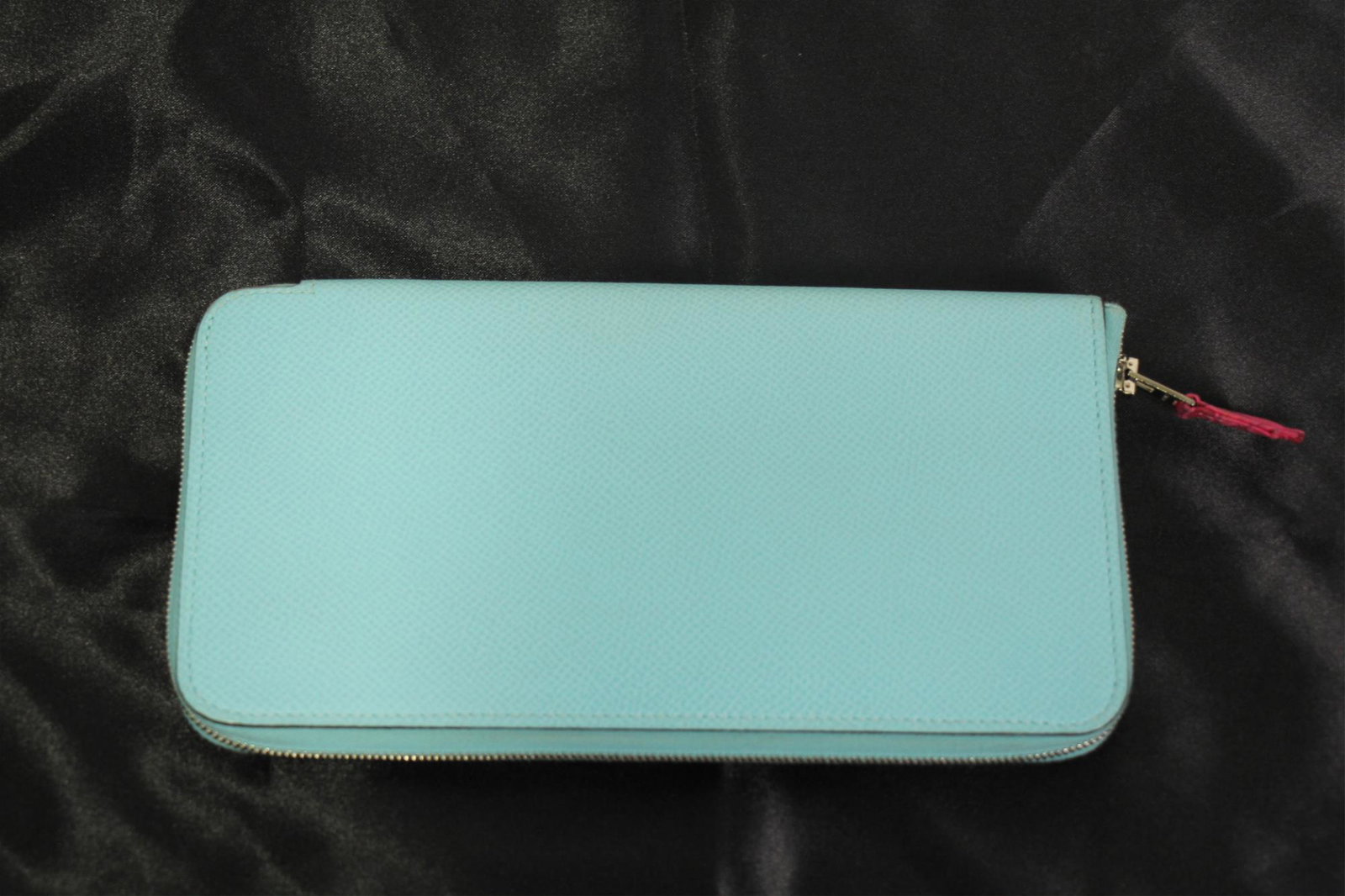 Hermes Bleu Atoll Silk-In Azap Wallet (1 of 2)