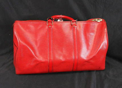 Louis Vuitton x Supreme - Authenticated Handbag - Leather Red for Women, Very Good Condition