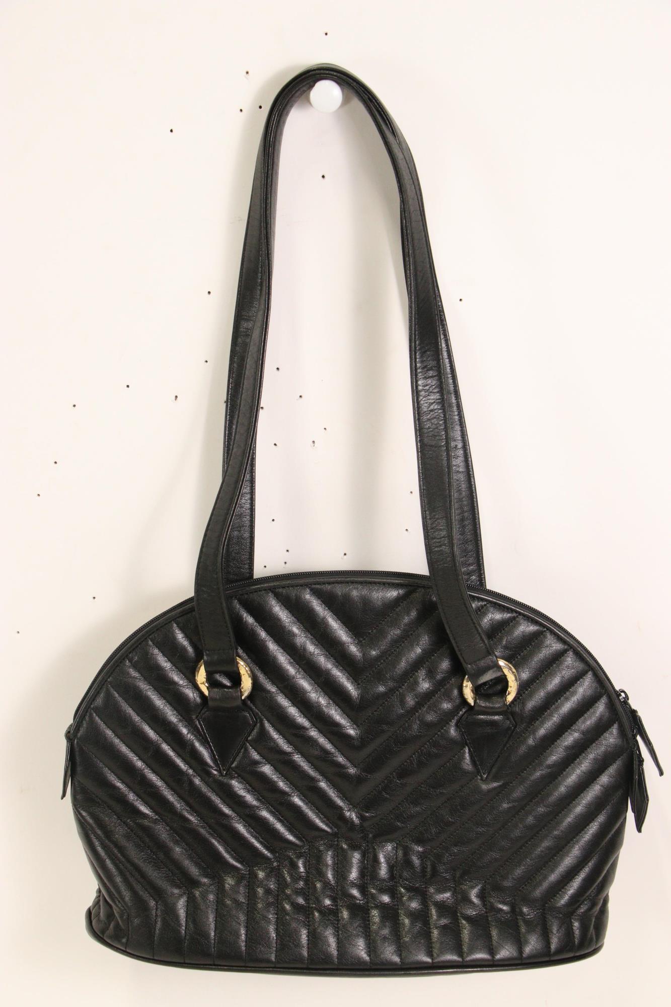 Yves Saint Laurent Black Vintage Tote Bag (1 of 3)