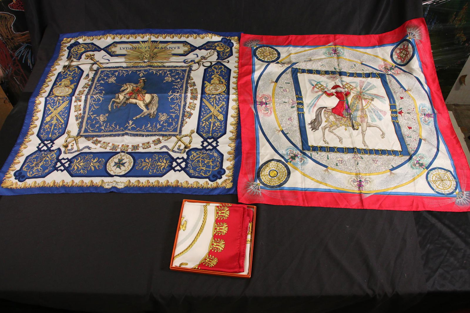Set Of Three Hermes Silk Scarves (1 of 14)