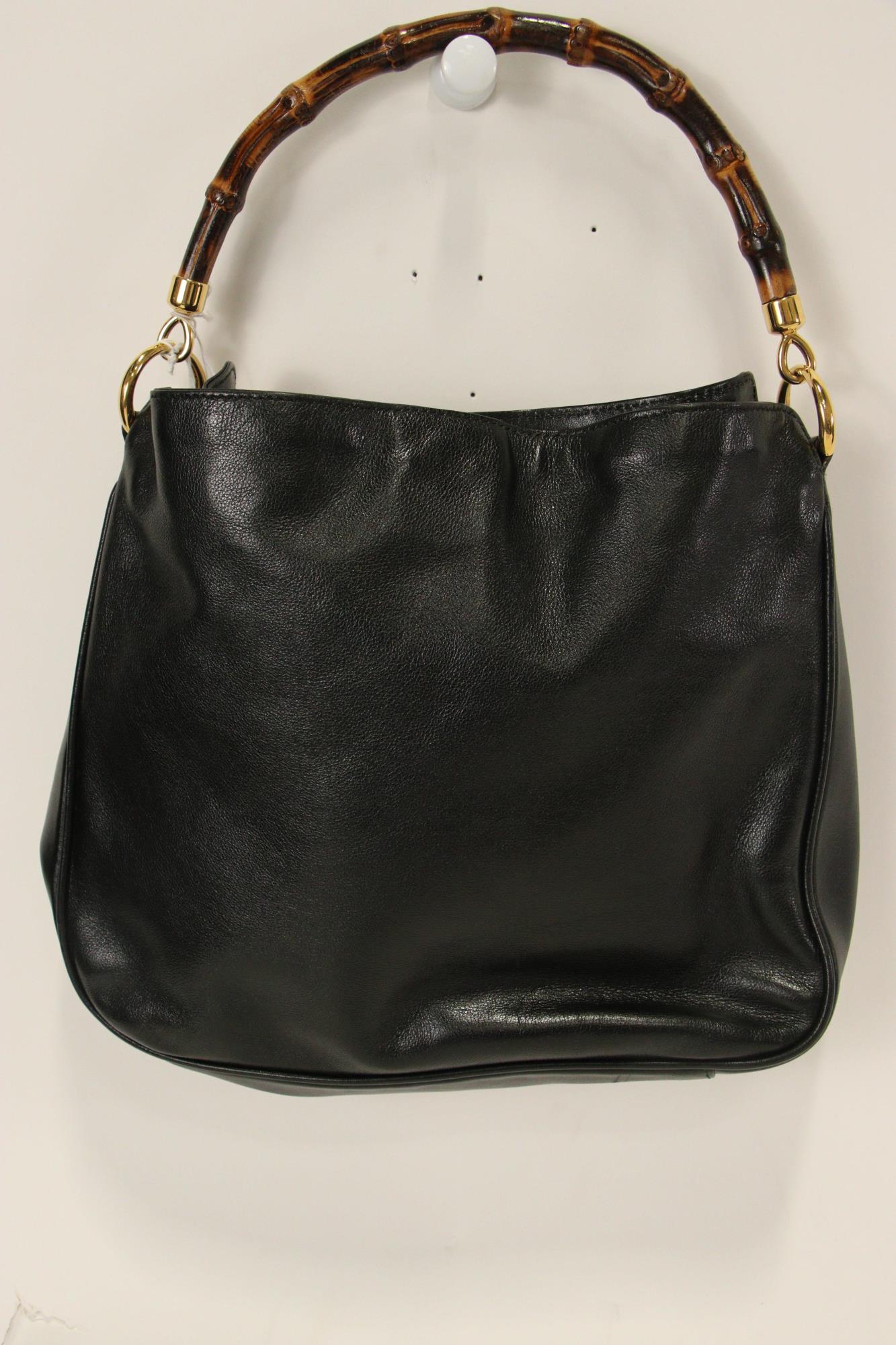 Gucci Black Bamboo Shoulder Bag (1 of 3)