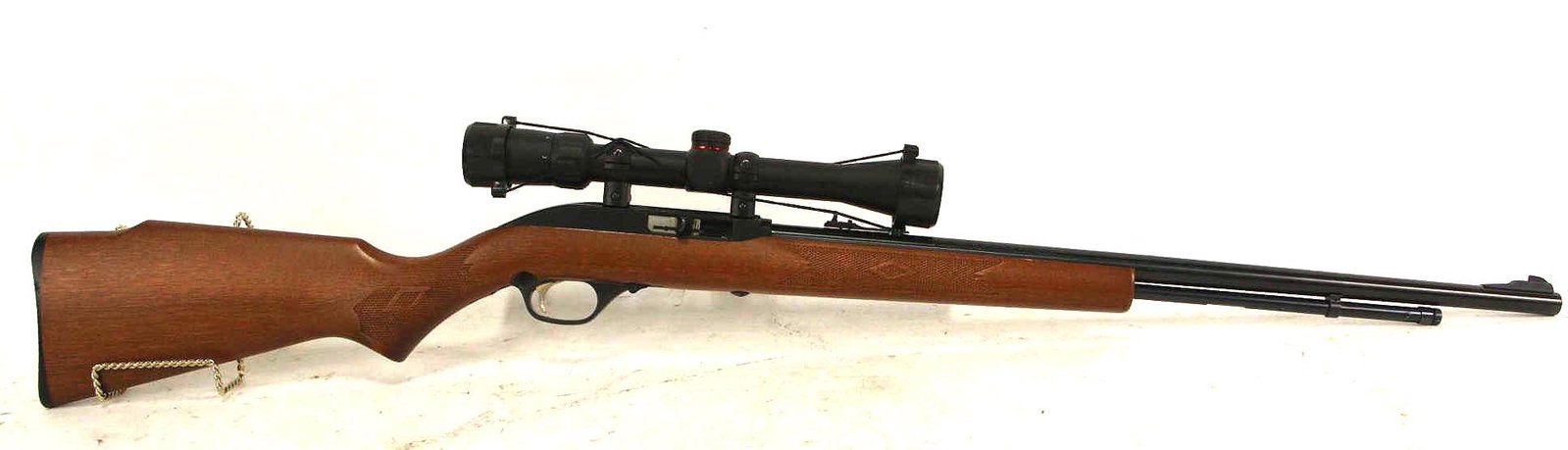 MARLIN MODEL 60 .22LR SEMI-AUTO RIFLE (USED): USED MARLIN MODEL 60 .22LR SEMI-AUTO RIFLE - 16in MICRO-GROOVE BARREL, INCLUDES SIMMONS 3-9X32MM SCOPE CALIBER: .22LR; SERIAL NUMBER: 01159325;