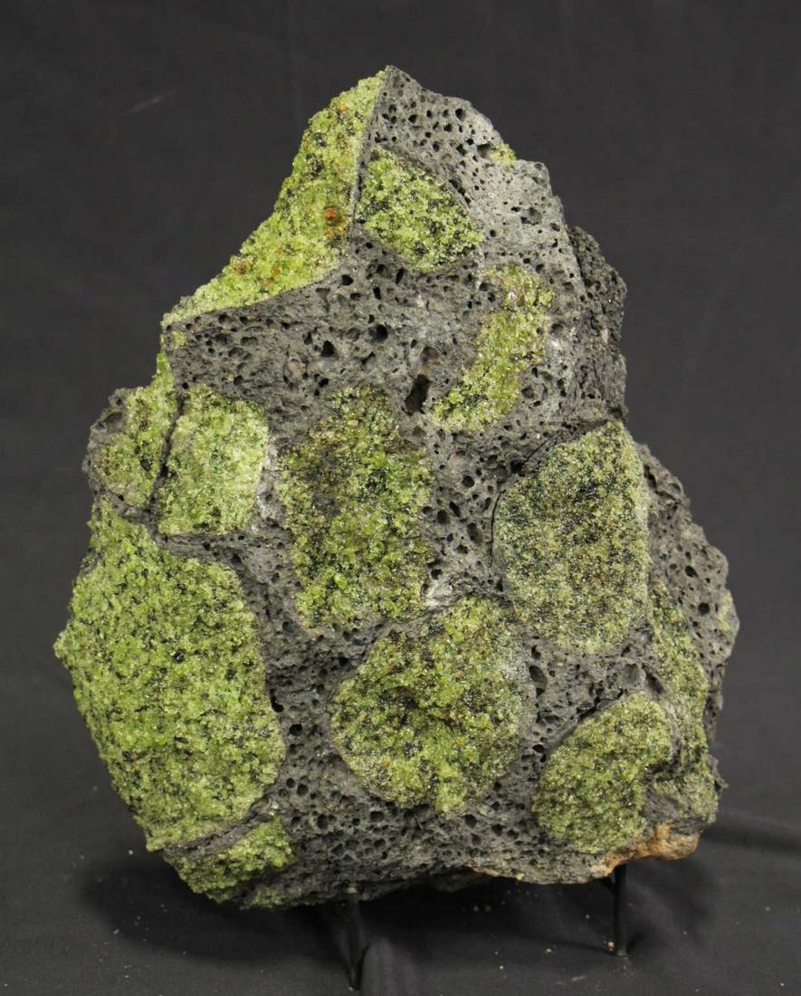 HUGE PERIDOT SPECIMEN: HUGE PERIDOT SPECIMEN - PR9 - 25.2 LBS. Height: 13 in. by Width: 11 in. by Depth: 5 in.