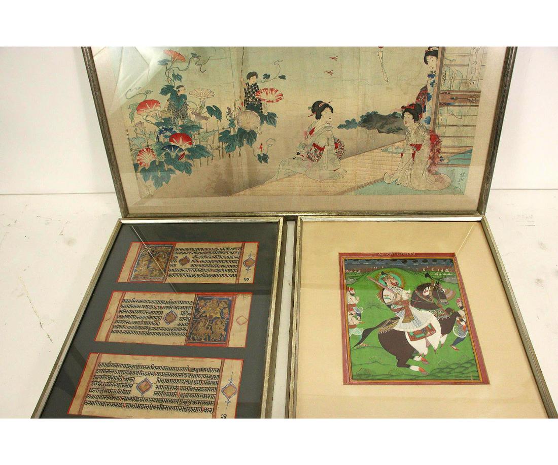 19th CENTURY INDIA & CHINA PAINTINGS (1 of 6)