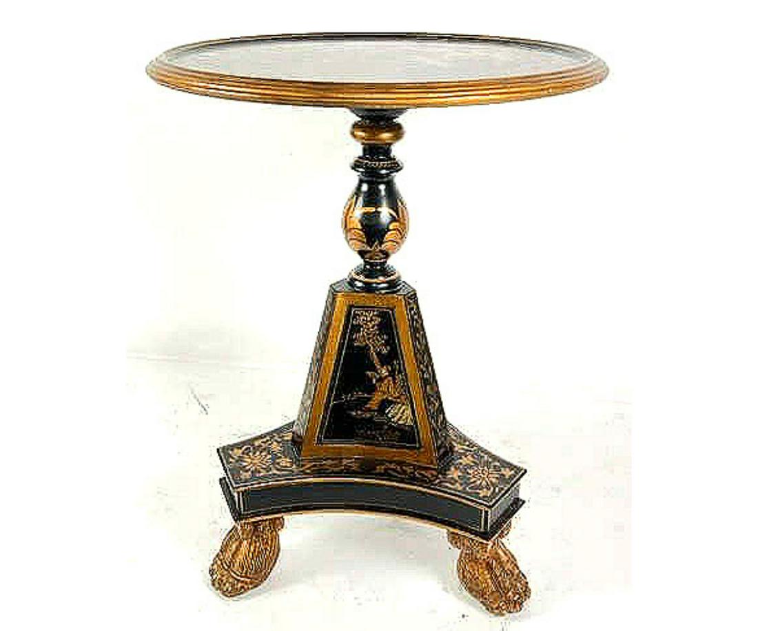 CHINESE STYLE PAINTED END TABLE (1 of 4)