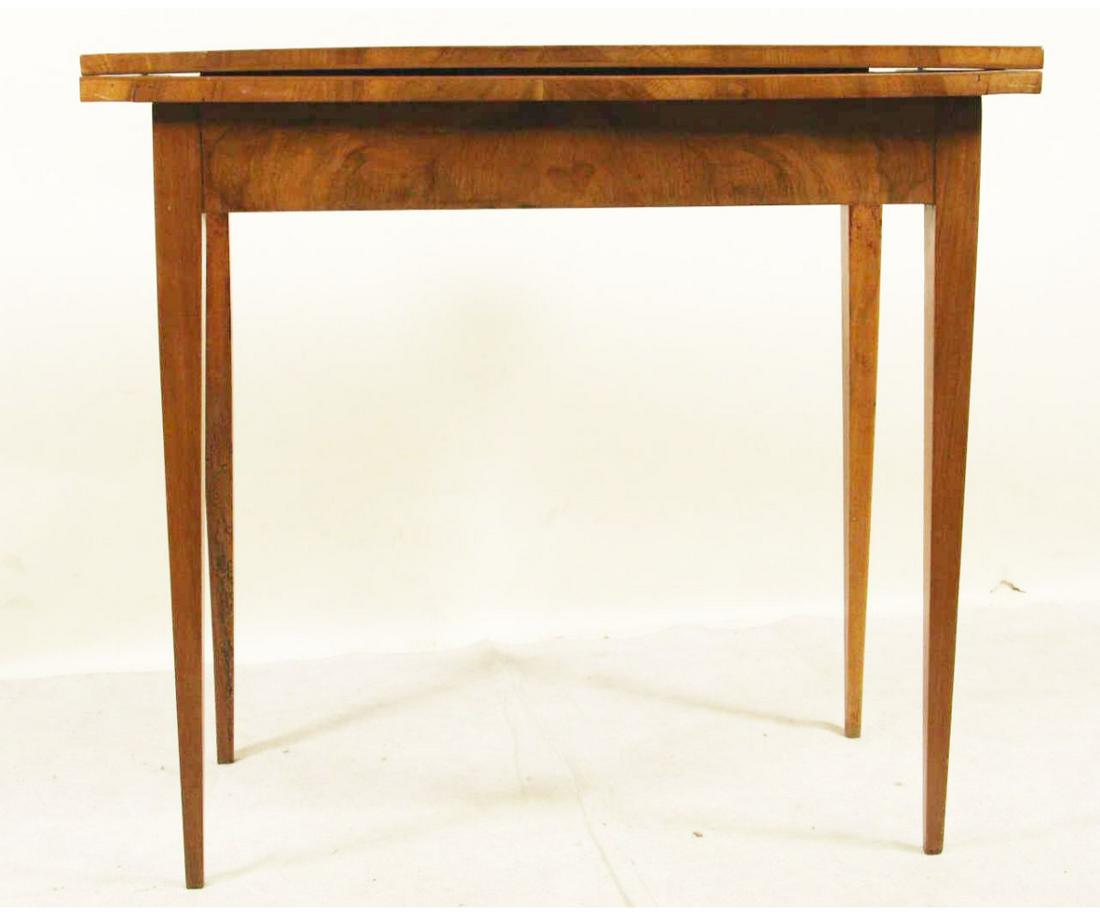 19th CENTURY MAHOGANY FLIP TOP GAME TABLE (1 of 4)