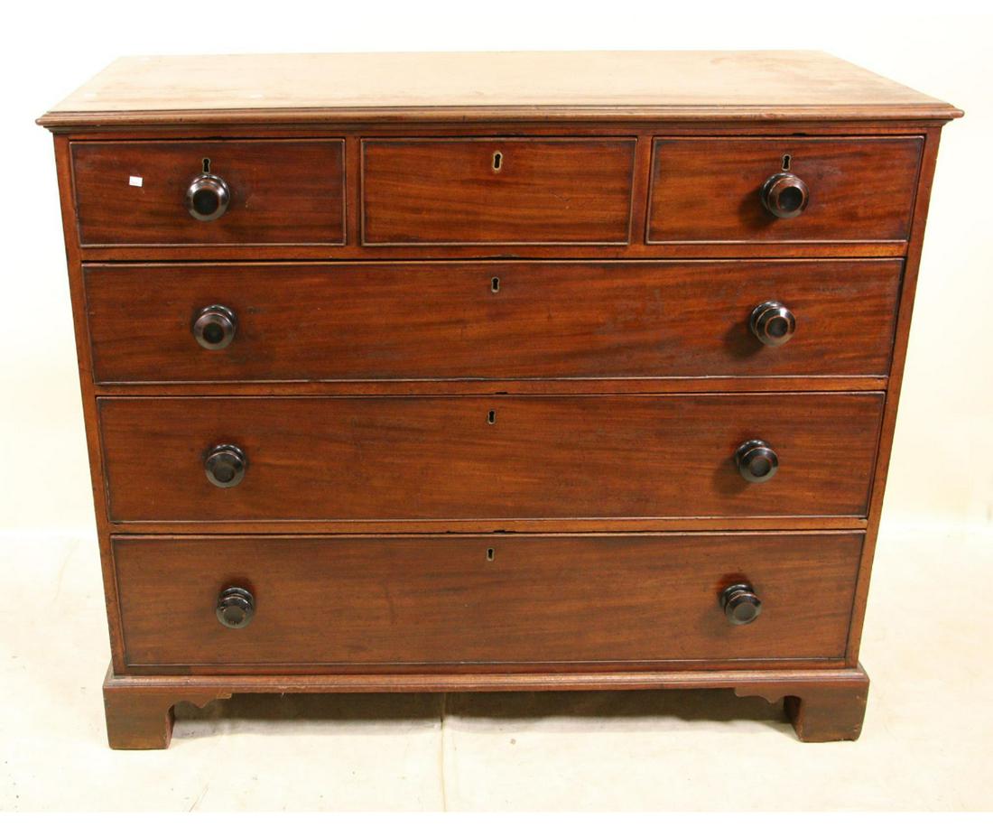 19th CENTURY MAHOGANY SIX DRAWER CHEST (1 of 5)