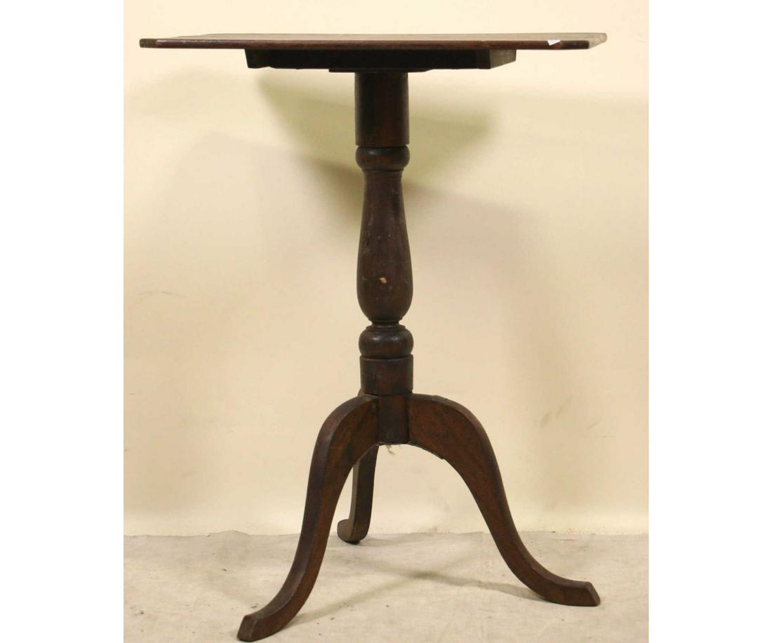 19th CENTURY MAHOGANY FLIP TOP SIDE TABLE (1 of 3)