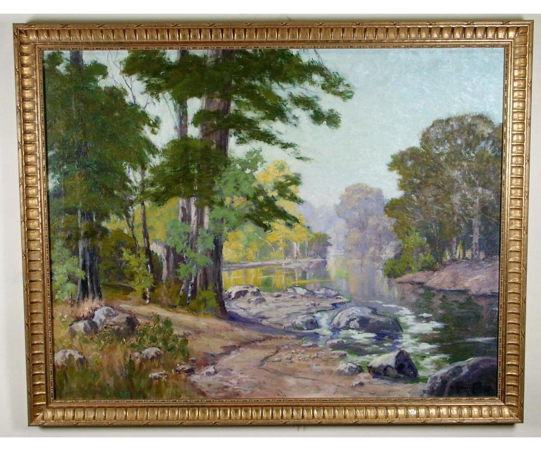 PETER LANZ HOHNSTEDT GUADALUPE RIVER OIL PAINTING (1 of 4)