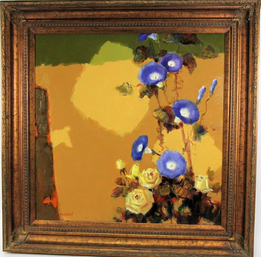 C. MICHAEL STILL LIFE ACRYLIC ON CANVAS PAINTING (1 of 4)