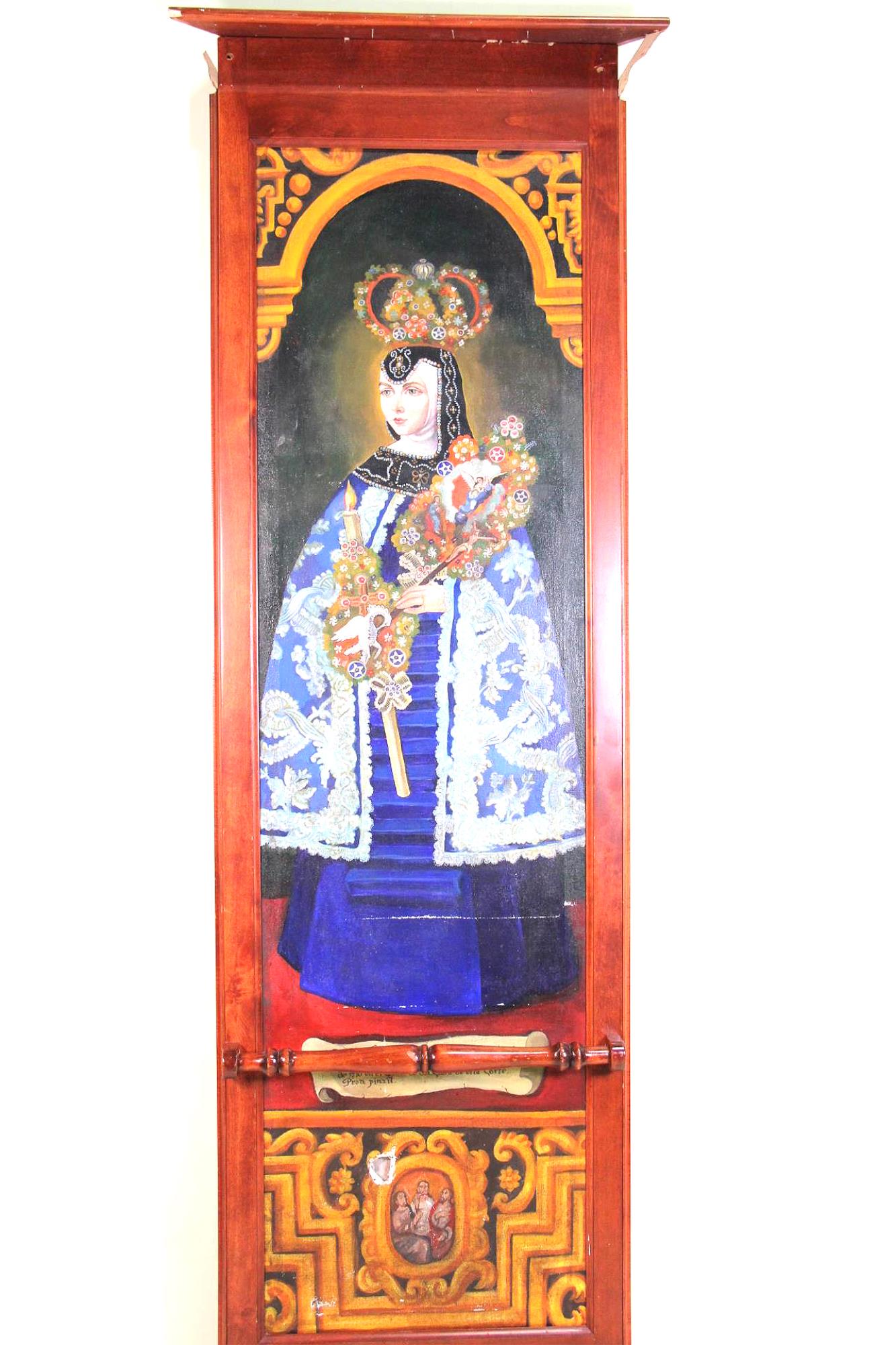 CUSCO SCHOOL SISTER MARIA FANACIA OIL PAINTING (1 of 6)