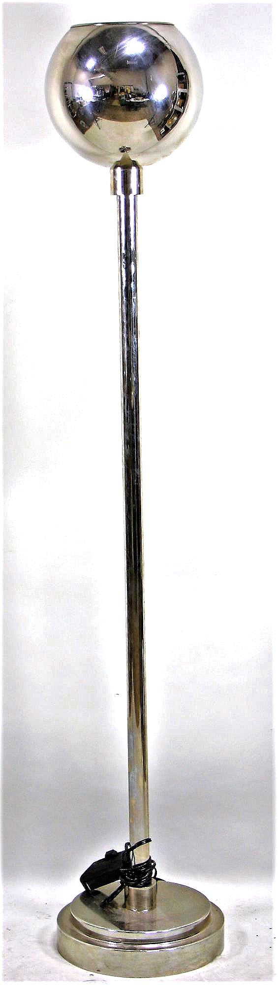 VINTAGE ANDRE PUTMAN CHROME BUBBLE TOP FLOOR LAMP (1 of 3)