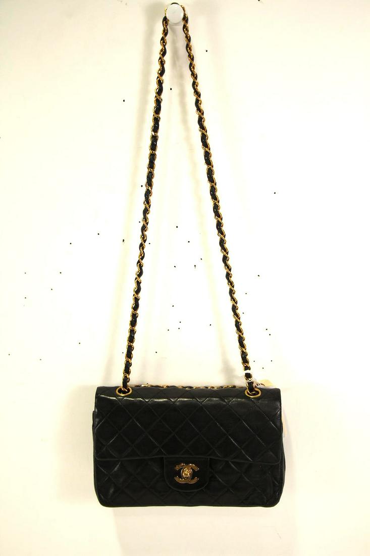Chanel Black Classic Double Flap Shoulder Bag (1 of 2)