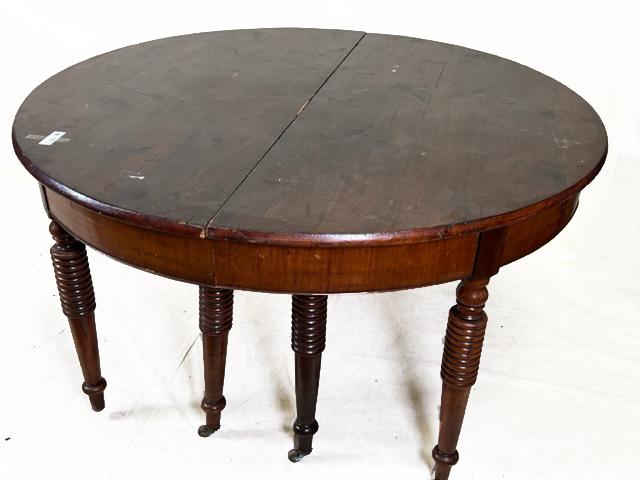 PAIR OF ANTIQUE DEMILUNE TABLES (1 of 4)