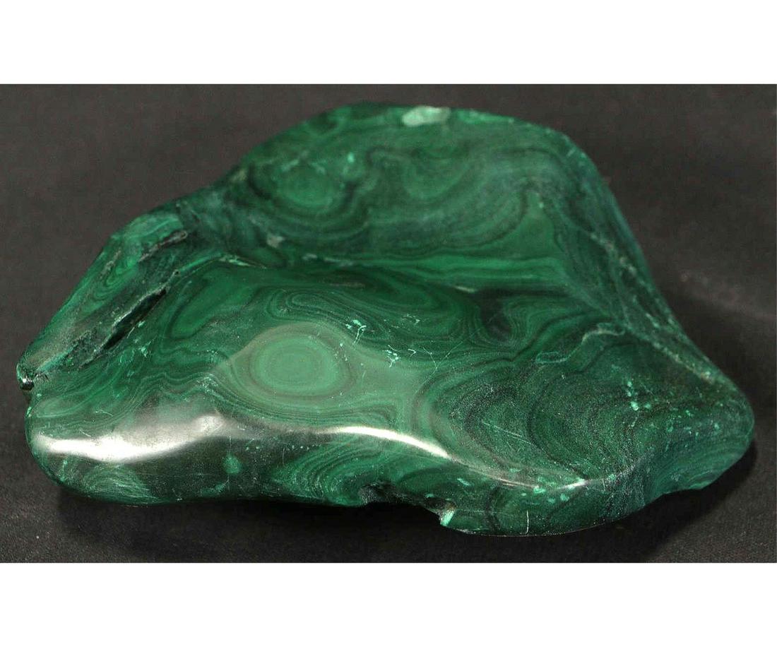 POLISHED BULLSEYE MALACHITE SPECIMEN (1 of 3)