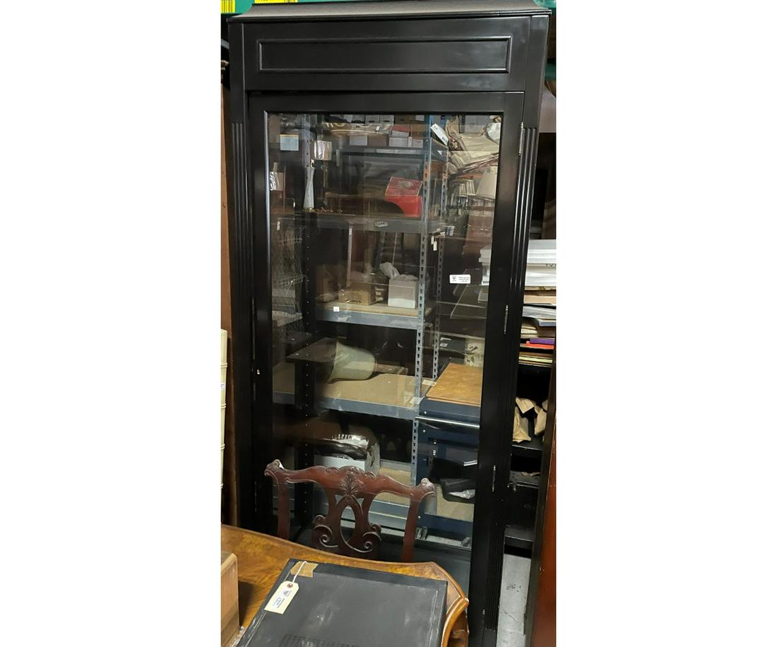 LARGE GLASS DISPLAY CABINET (1 of 4)
