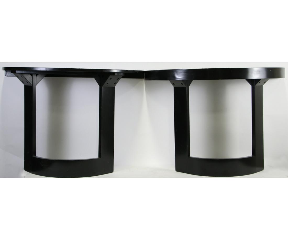 PAIR OF 1940'S ART DECO DEMILUNE TABLES (1 of 2)