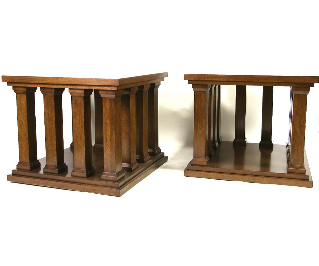 PAIR OF CONTEMPORARY END TABLES (1 of 2)
