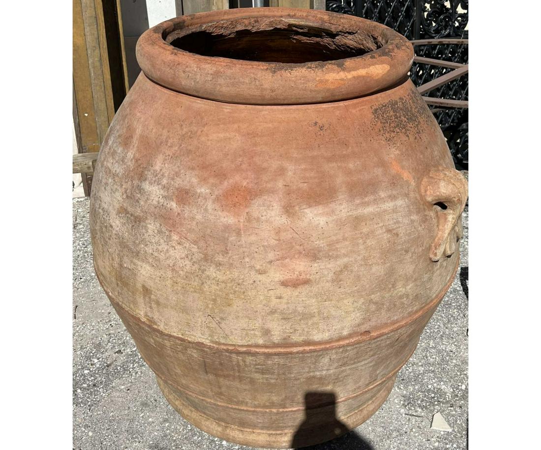 LARGE EMILIO RICCERI ITALIAN TERRACOTTA GARDEN POT (1 of 3)