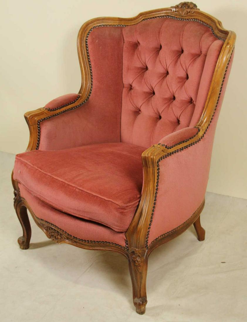 PAIR OF CIRCA 1920's FRENCH STYLE WING CHAIRS (1 of 5)