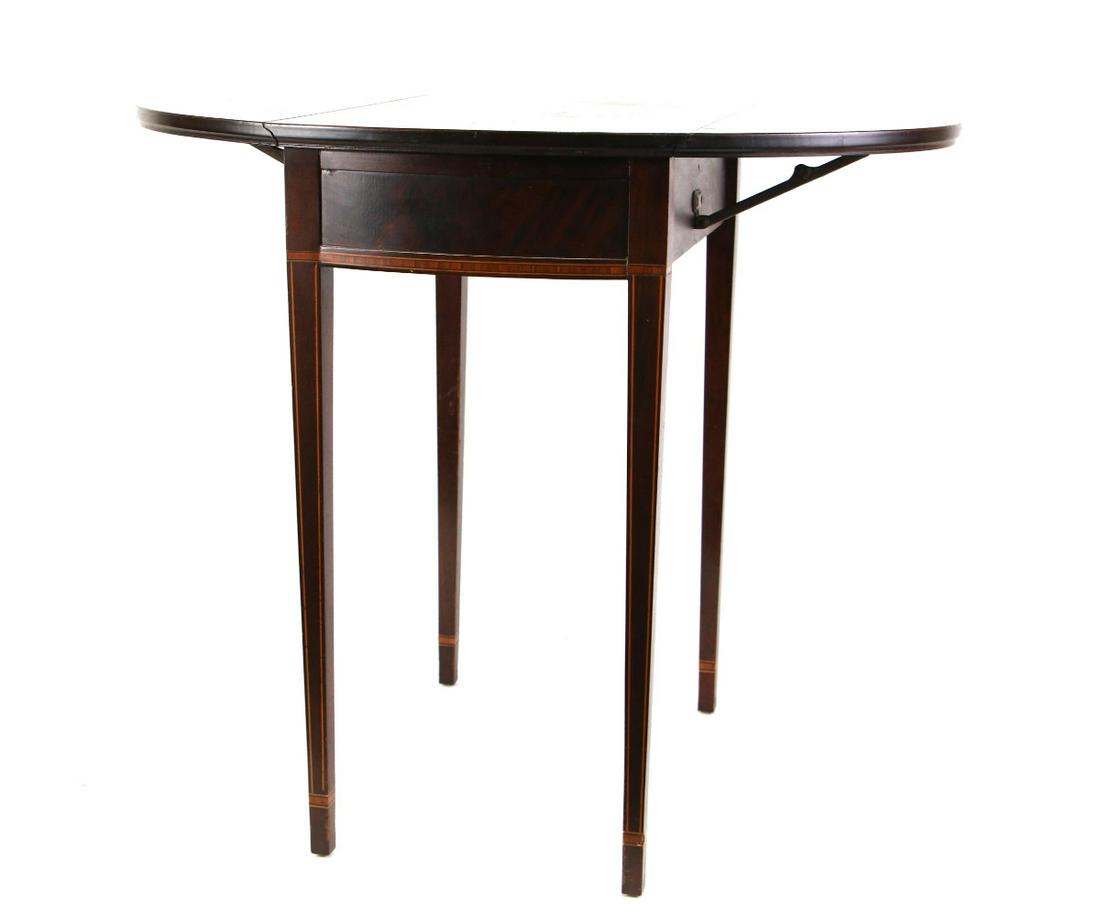 CIRCA 1940's MAHOGANY DROP LEAF TABLE (1 of 3)