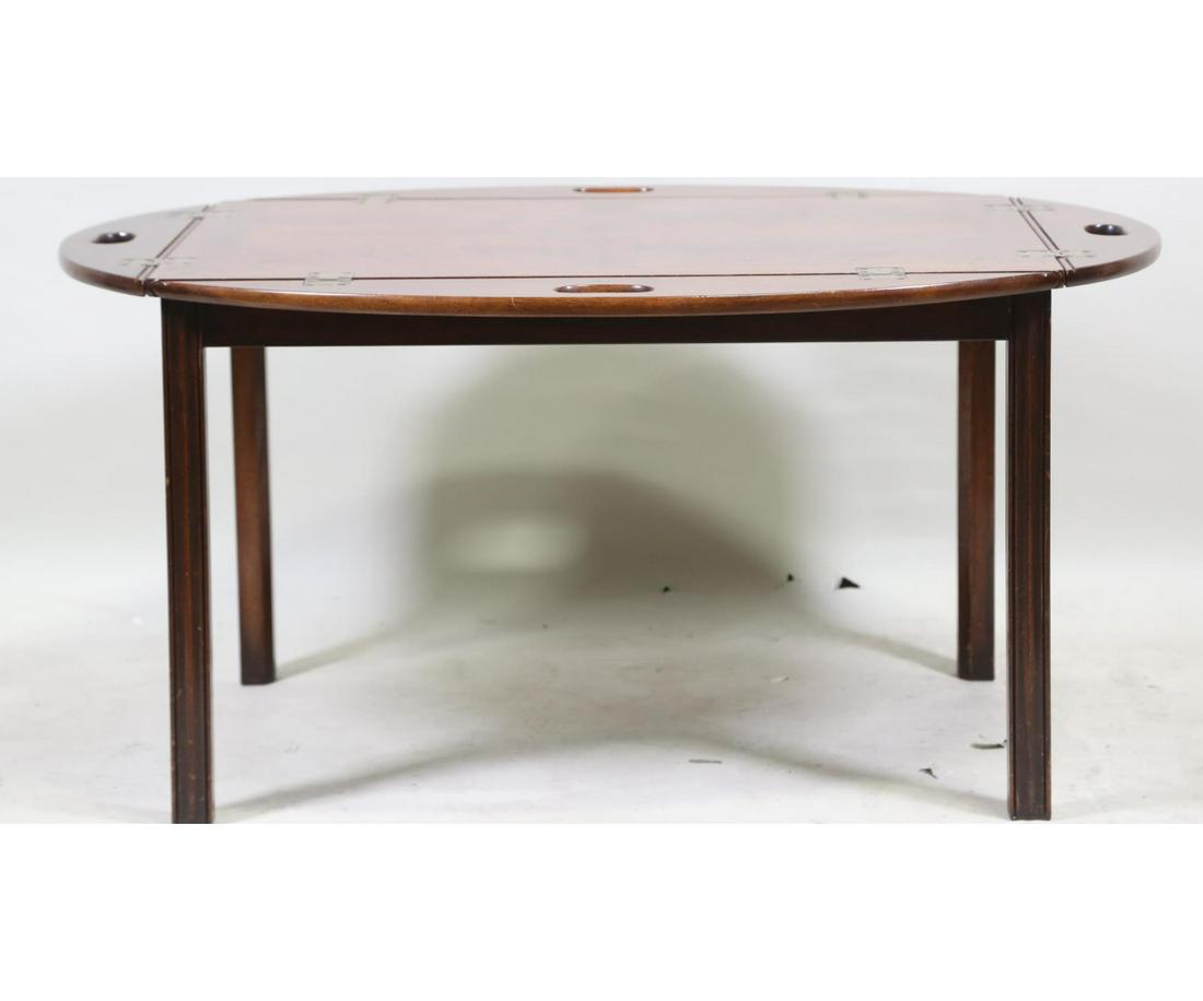 VINTAGE MAHOGANY BUTLER'S TRAY COFFEE TABLE (1 of 4)