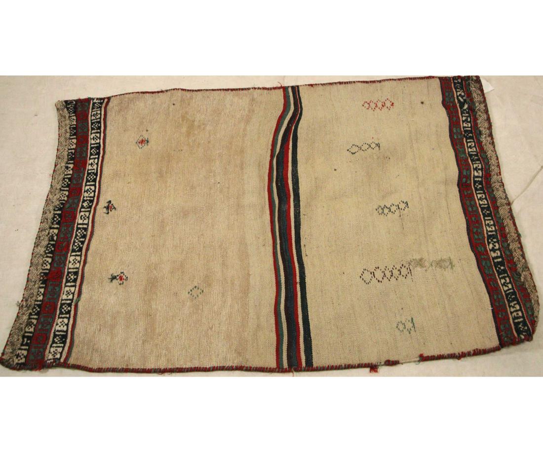 ANTIQUE KILIM SHIRAZ PERSIAN RUG: ANTIQUE KILIM SHIRAZ PERSIAN RUG - 2ft X 4ft